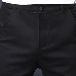Online OUKU Men's Cargo Pants Trousers Work Pants Buttons Multi Pocket Plain Wearable Outdoor Daily Camping & Hiking Fashion Classic Black Navy Blue