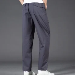 Online OUKU Men's Cargo Pants Trousers Casual Pants Pocket Drawstring Elastic Waist Plain Comfort Sports Outdoor Daily Fashion Casual Black Yellow Micro-elastic