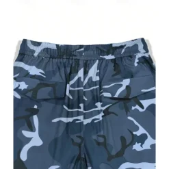 Clearance OUKU Men's Cargo Pants Trousers Camo Pants Elastic Waist Drawstring Multi Pocket Camouflage Wearable Outdoor Daily Camping & Hiking Fashion Classic Blue Green