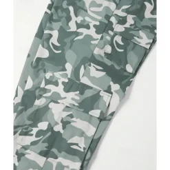 OUKU Men's Cargo Pants Trousers Elastic Waist Multi Pocket Camouflage Wearable Outdoor Daily Camping & Hiking Fashion Classic Green