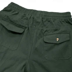 Outlet OUKU Men's Cargo Pants Trousers Casual Pants Drawstring Elastic Waist Straight Leg Plain Comfort Soft Full Length Outdoor Casual Daily Fashion Streetwear Black Green