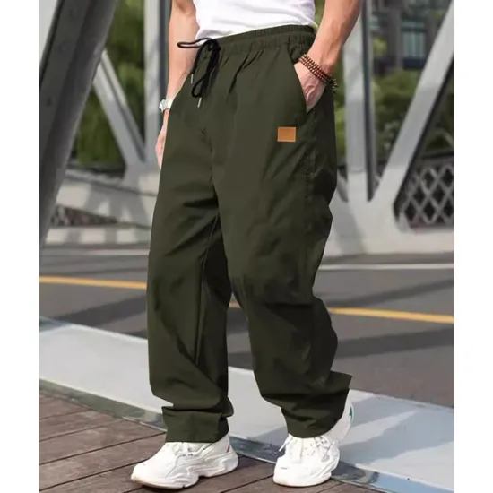 Discount OUKU Men's Cargo Pants Trousers Pocket Drawstring Elastic Waist Plain Wearable Outdoor Daily Camping & Hiking Fashion Classic Black Army Green