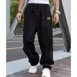 Discount OUKU Men's Cargo Pants Trousers Pocket Drawstring Elastic Waist Plain Wearable Outdoor Daily Camping & Hiking Fashion Classic Black Army Green