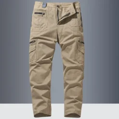 OUKU Men's Cargo Pants Trousers Buttons Multi Pocket Plain Wearable Outdoor Daily Camping & Hiking Fashion Classic Black Yellow