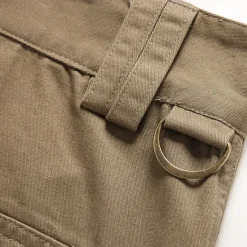 OUKU Men's Cargo Pants Trousers Buttons Multi Pocket Plain Wearable Outdoor Daily Camping & Hiking Fashion Classic Black Yellow