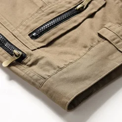OUKU Men's Cargo Pants Trousers Buttons Multi Pocket Plain Wearable Outdoor Daily Camping & Hiking Fashion Classic Black Yellow