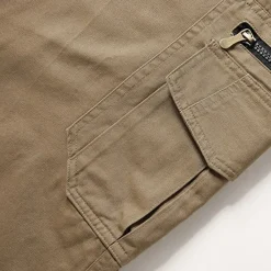 OUKU Men's Cargo Pants Trousers Buttons Multi Pocket Plain Wearable Outdoor Daily Camping & Hiking Fashion Classic Black Yellow