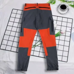 Online OUKU Men's Cargo Pants Work Pants Track Pants Streetwear Color Block Outdoor Ripstop Breathable Multi Pockets Sweat wicking Bottoms 6 Pockets Zipper Pocket Black Purple Cotton Work Hunting Fishing M L XL