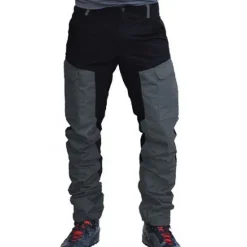 Online OUKU Men's Cargo Pants Work Pants Track Pants Streetwear Color Block Outdoor Ripstop Breathable Multi Pockets Sweat wicking Bottoms 6 Pockets Zipper Pocket Black Purple Cotton Work Hunting Fishing M L XL