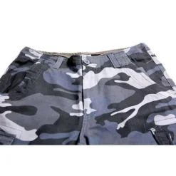 Sale OUKU Men's Cargo Shorts Camo Shorts Shorts Hiking Shorts Print Leg Drawstring 6 Pocket Camouflage Comfort Outdoor Daily Going out Fashion Streetwear Black Blue