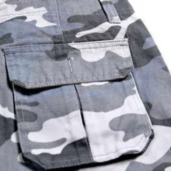 Sale OUKU Men's Cargo Shorts Camo Shorts Shorts Hiking Shorts Print Leg Drawstring 6 Pocket Camouflage Comfort Outdoor Daily Going out Fashion Streetwear Black Blue