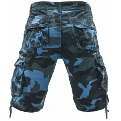 Discount OUKU Men's Cargo Shorts Camo Shorts Shorts Summer Shorts Multi Pocket Flap Pocket Camo Camouflage Comfort Wearable Knee Length Outdoor Sport Daily Fashion Casual Red Purple