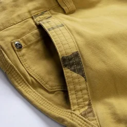 Discount OUKU Men's Cargo Shorts Camo Shorts Shorts Summer Shorts Zipper Multi Pocket Flap Pocket Plain Camo / Camouflage Comfort Wearable Knee Length Outdoor Sport Daily Fashion Casual Wine Blue