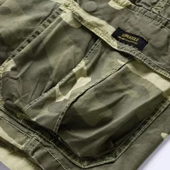Online OUKU Men's Cargo Shorts Camo Shorts Shorts Summer Shorts Drawstring Elastic Waist Multi Pocket Camouflage Camo / Camouflage Comfort Wearable Knee Length Outdoor Sport Daily Fashion Casual Blue Khaki