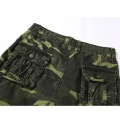 Outlet OUKU Men's Cargo Shorts Camo Shorts Shorts Hiking Shorts Leg Drawstring 6 Pocket Camouflage Comfort Outdoor Daily Going out Fashion Streetwear Army Green Blue