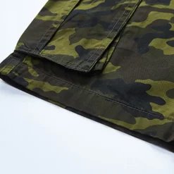Hot OUKU Men's Cargo Shorts Camo Shorts Hiking Shorts Pocket Camouflage Comfort Breathable Outdoor Daily Going out Fashion Casual ArmyGreen Red