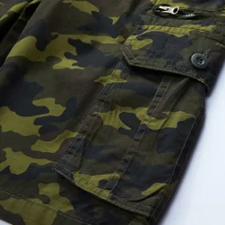 Hot OUKU Men's Cargo Shorts Camo Shorts Hiking Shorts Pocket Camouflage Comfort Breathable Outdoor Daily Going out Fashion Casual ArmyGreen Red