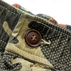 Best OUKU Men's Cargo Shorts Camo Shorts Shorts Summer Shorts Drawstring Elastic Waist Multi Pocket Camo / Camouflage Comfort Wearable Knee Length Outdoor Sport Daily Fashion Casual Camouflage khaki Camouflage