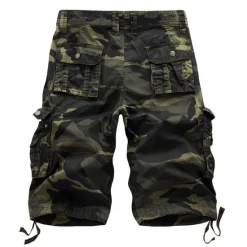OUKU Men's Cargo Shorts Camo Shorts Shorts Multi Pocket Camouflage Comfort Breathable Outdoor Daily Going out Fashion Streetwear White Yellow