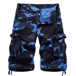 OUKU Men's Cargo Shorts Camo Shorts Shorts Multi Pocket Camouflage Comfort Breathable Outdoor Daily Going out Fashion Streetwear White Yellow