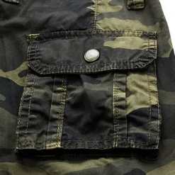 OUKU Men's Cargo Shorts Camo Shorts Shorts Multi Pocket Camouflage Comfort Breathable Outdoor Daily Going out Fashion Streetwear White Yellow