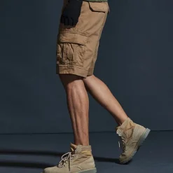 Best OUKU Men's Cargo Shorts Camo Shorts Shorts Summer Shorts Multi Pocket Flap Pocket Camo Plain Camouflage Comfort Wearable Knee Length Outdoor Sport Daily Fashion Casual Black Yellow