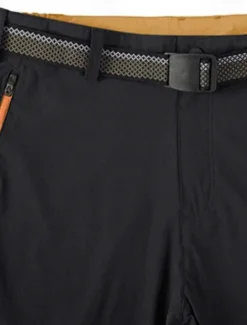 Outlet OUKU Men's Cargo Shorts Capri Pants Workout Shorts Hiking Shorts Going out Weekend Breathable Quick Dry Buttons Multiple Pockets Straight Leg Plain Knee Length Gymnatics Activewear Black Blue