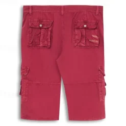 Hot OUKU Men's Cargo Shorts Capri Pants Shorts Hiking Shorts Leg Drawstring 6 Pocket Plain Comfort Outdoor Casual Daily Vacation Fashion Wine Army Green