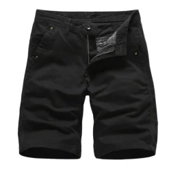 Clearance OUKU Men's Cargo Shorts Capri shorts Multi Pocket Plain Comfort Outdoor Calf-Length Outdoor Daily Going out Fashion Streetwear Black Army Green