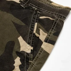 Sale OUKU Men's Cargo Shorts Hiking Shorts Pocket Multi Pocket Camouflage Comfort Breathable Short Casual Chino Camouflage Red Yellow camouflage Inelastic