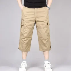Hot OUKU Men's Cargo Shorts Hiking Shorts Military Summer Outdoor Ripstop Breathable Quick Dry Lightweight Capri Pants ArmyGreen Black camouflage Work Camping / Hiking / Caving 4XL 5XL XL L 3XL