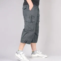 Hot OUKU Men's Cargo Shorts Hiking Shorts Military Summer Outdoor Ripstop Breathable Quick Dry Lightweight Capri Pants ArmyGreen Black camouflage Work Camping / Hiking / Caving 4XL 5XL XL L 3XL