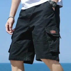 Discount OUKU Men's Cargo Shorts Hiking Shorts Military Summer Outdoor Ripstop Breathable Quick Dry Lightweight Shorts Bottoms Dark Khaki ArmyGreen Cotton Climbing Beach Camping / Hiking / Caving M L XL 2XL 3XL