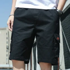 Discount OUKU Men's Cargo Shorts Hiking Shorts Military Summer Outdoor Ripstop Breathable Quick Dry Lightweight Shorts Bottoms Dark Khaki ArmyGreen Cotton Climbing Beach Camping / Hiking / Caving M L XL 2XL 3XL