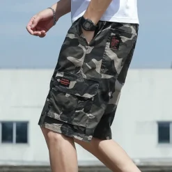 Discount OUKU Men's Cargo Shorts Hiking Shorts Military Summer Outdoor Ripstop Breathable Quick Dry Lightweight Shorts Bottoms Dark Khaki ArmyGreen Cotton Climbing Beach Camping / Hiking / Caving M L XL 2XL 3XL