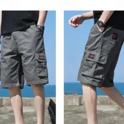Discount OUKU Men's Cargo Shorts Hiking Shorts Military Summer Outdoor Ripstop Breathable Quick Dry Lightweight Shorts Bottoms Dark Khaki ArmyGreen Cotton Climbing Beach Camping / Hiking / Caving M L XL 2XL 3XL