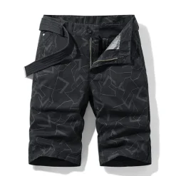 Hot OUKU Men's Cargo Shorts Hiking Shorts Military Summer Outdoor Regular Fit 10" Ripstop Breathable Quick Dry Multi Pockets Shorts Bottoms Knee Length Black Army Green Cotton Work Hunting Fishing 30 32 34 36