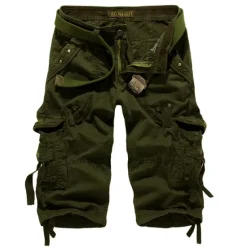 OUKU Men's Cargo Shorts Hiking Shorts Leg Drawstring Multi Pocket Multiple Pockets Plain Breathable Outdoor Calf-Length Casual Daily Streetwear Stylish Black Wine Inelastic
