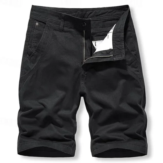 Hot OUKU Men's Cargo Shorts Hiking Shorts Military Summer Outdoor Ripstop Breathable Multi Pockets Wear Resistance Shorts Bottoms Black Blue Cotton Camping / Hiking / Caving 29 30 31 32 33