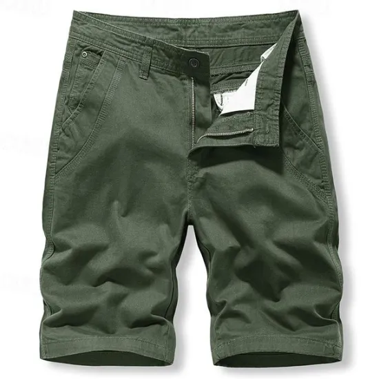 Hot OUKU Men's Cargo Shorts Hiking Shorts Military Summer Outdoor Ripstop Breathable Multi Pockets Wear Resistance Shorts Bottoms Black Blue Cotton Camping / Hiking / Caving 29 30 31 32 33