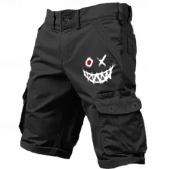 Outlet OUKU Men's Cargo Shorts Multiple Pockets Graphic Graffiti Outdoor Short Sports Outdoor Classic Micro-elastic Shorts