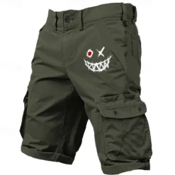 Outlet OUKU Men's Cargo Shorts Multiple Pockets Graphic Graffiti Outdoor Short Sports Outdoor Classic Micro-elastic Shorts