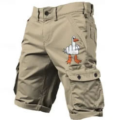 Outlet OUKU Men's Cargo Shorts Multiple Pockets Graphic Graffiti Outdoor Short Sports Outdoor Classic Micro-elastic Shorts
