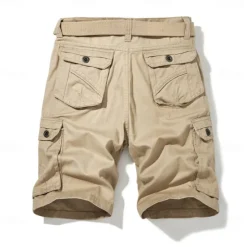 Hot OUKU Men's Cargo Shorts Multi-Pockets Cowboy Printed Outdoor Short Sports Classic Micro-elastic Cargo