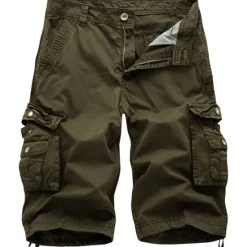 Clearance OUKU Men's Cargo Shorts Shorts Hiking Shorts Leg Drawstring 6 Pocket Plain Comfort Outdoor Daily Going out Cotton Blend Fashion Streetwear Black Wine