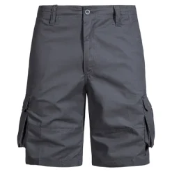 Sale OUKU Men's Cargo Shorts Shorts Bermuda shorts Pocket Plain Comfort Breathable Outdoor Daily Going out Casual Big and Tall Dark Brown Black