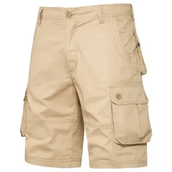 Sale OUKU Men's Cargo Shorts Shorts Bermuda shorts Pocket Plain Comfort Breathable Outdoor Daily Going out Casual Big and Tall Dark Brown Black