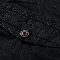 Hot OUKU Men's Cargo Shorts Shorts Summer Shorts Work Shorts Golf Shorts Multi Pocket Button-Down Flap Pocket Plain Comfort Wearable Knee Length Outdoor Sport Daily Fashion Casual Black Yellow