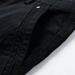 Hot OUKU Men's Cargo Shorts Shorts Summer Shorts Work Shorts Golf Shorts Multi Pocket Button-Down Flap Pocket Plain Comfort Wearable Knee Length Outdoor Sport Daily Fashion Casual Black Yellow