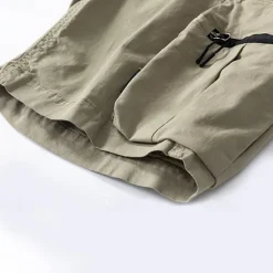 Discount OUKU Men's Cargo Shorts Shorts Summer Shorts Drawstring Elastic Waist Zipper Pocket Plain Comfort Wearable Knee Length Outdoor Sport Daily Fashion Casual Black Brown